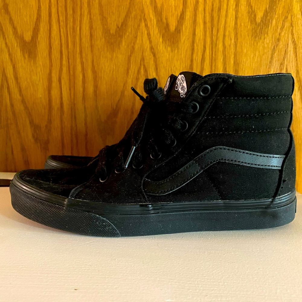 Black high top Vans